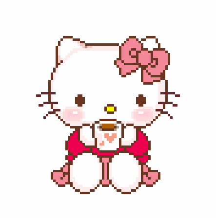 헬로 키티 커피 GIF
